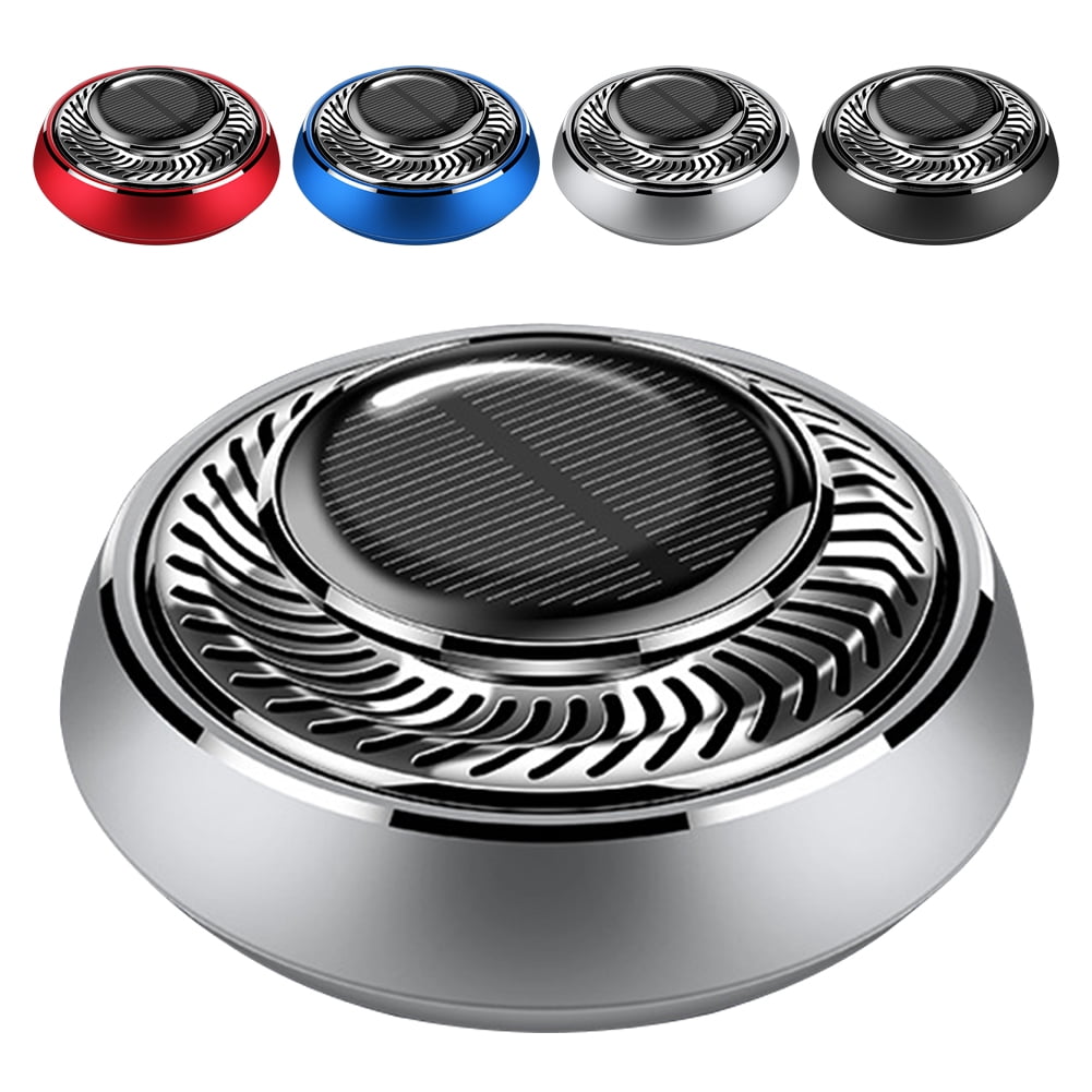Ladcaser Solar Rotating Car Oil Diffuser, Auto Air Freshener Ornament, Aromatherapy Diffuser For Home Office Interior Perfume Ornaments Accessories