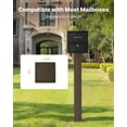 thumbnail image 3 of VEVOR Mailbox Post, 43 x 4 x 4 Inches, Steel In-Ground Mounting Mail Box Stand with Powder Coating Surface, Heavy Duty Metal Post Sleeve Kit for Outside Curbside Residential Use, Easy Install, Bronze, 3 of 9