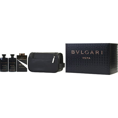Bvlgari Black Spray - Bvlgari 18914782 Man In Black By Bvlgari Eau De Parfum Spray 3.4 Oz & Aftershave Balm 2.5 Oz & Shampoo And Shower Gel 2.5 Oz & Pouch