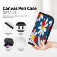 thumbnail image 2 of Fotbe Daisies With Ladybugs Pattern Pencil Case,Canvas Pen Case, Multi- Slot Pencil Pouch, Portable Pencil Bag, Pen Case for& Office, Makeup Bag ,Zipper Pouch, 2 of 6