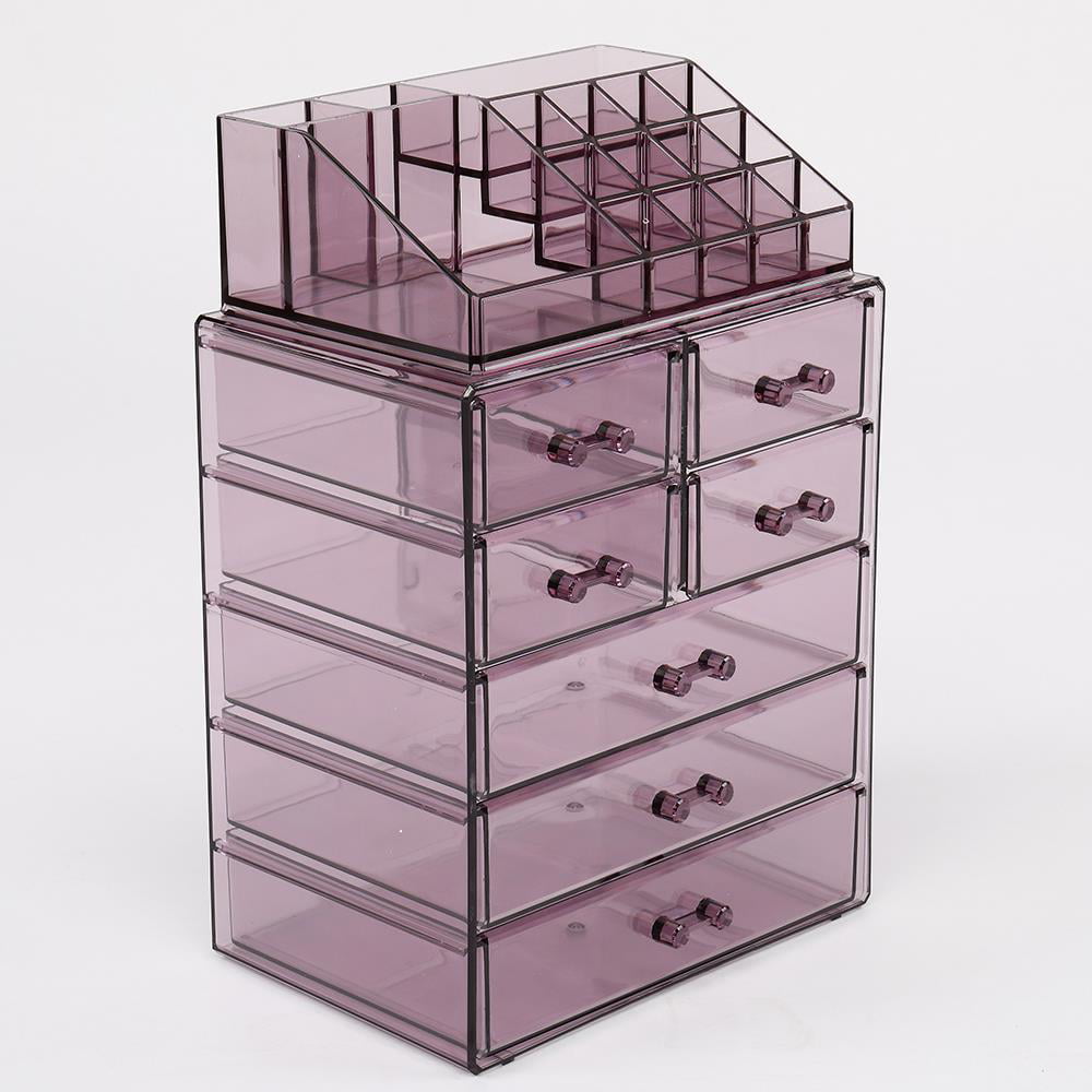 Zimtown Makeup Organizer, 7 Drawers Stackable Acrylic Cosmetic ...