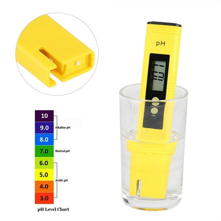 Water Ph Meters Protable LCD Digital PH Meter Pen Aquarium Pool Water Wine Tester Tool , PH Meter Pen, PH Meter ()