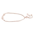 thumbnail image 2 of AFFY Infinity Double Heart Adjustable Bolo Bracelet 14K Rose Gold over Silver for women, 2 of 5