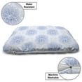 thumbnail image 3 of Geometry Pet Bed, Proportion of the World with Intersecting Concentric Spiral Art, Chew Resistant Pad for Dogs and Cats Cushion with Removable Cover, 24" x 39", Pale Blue, by Ambesonne, 3 of 4