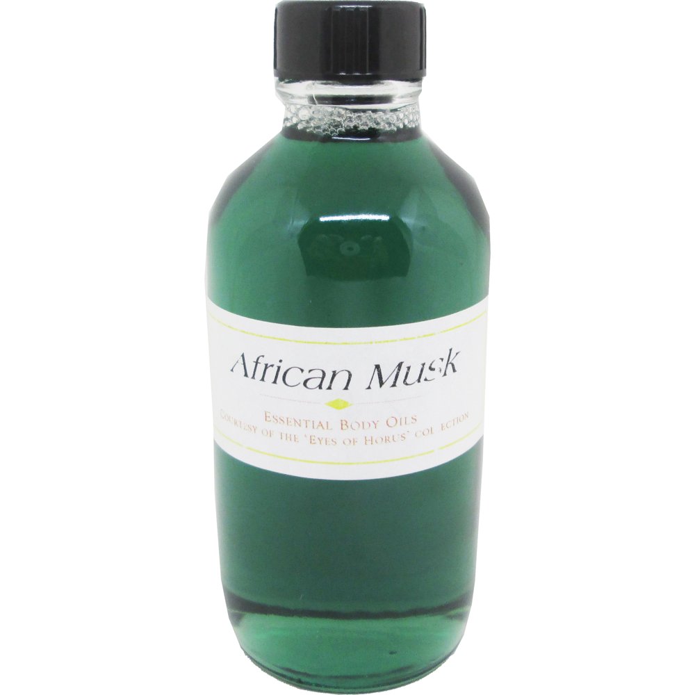 African Musk Scented Body Oil Fragrance [Regular Cap Green 4 oz