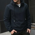 thumbnail image 2 of fheaev Sweat à Capuche pour Hommes Automne, Cardigan à Capuche à Fermeture Éclair, Manches Longues, Poche, Exercice, 2 of 6