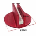 thumbnail image 2 of Timilge Universal Slotted Magnetic Jack Pad Clamp Weld Frame Rail Red Adapter Floor Jack Disc Pad, 2 of 3