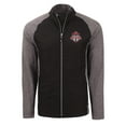 thumbnail image 2 of Men's-Cutter & Buck  Heather Black Toronto FC Adapt Eco Knit Hybrid Recycled Full-Zip Jacket, 2 of 3