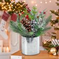 thumbnail image 5 of Christmas Centerpieces For Tables-Christmas Trees-Small Christmas Tree Tabletop Artificial Mini Christmas Tree Decorations with Holiday Ornaments Red Berry Pine Cone Greenery for Home Indoor Decor, 5 of 7