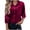 Wine #092, variant on Velvet Tops for Women Casual Button Down Long Sleeve Lapel Collar Shirt Trendy Fall Winter Loose Fit Blouses Army Green S