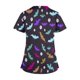 thumbnail image 4 of Fiudx Camisas para Mujer Top de Lactancia con Bolsillo y Cuello En V de Manga Corta con Estampado de Halloween para Mujer, 4 of 5