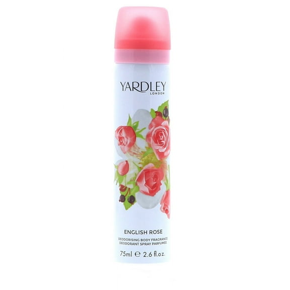 Yardley English Rose Deodorant Body Spray, 2.6 oz
