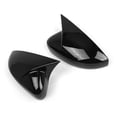 thumbnail image 3 of 2pcs Side Mirror Cover Door Wing Mirror Cover Cap Replacement for VW Polo MK6 2009-2017 6R0857537B 6R0857538B, 3 of 8