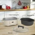 thumbnail image 5 of MAGNIFIQUE 6 Quart Multi-Cooker, with 8-in-1 Programmable Slow Cooker Cream, 5 of 8