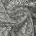 thumbnail image 5 of Ambesonne Abstract Valance Pack of 2, Slanted Leaf Like, 42"X18", Dark Grey White, 5 of 5