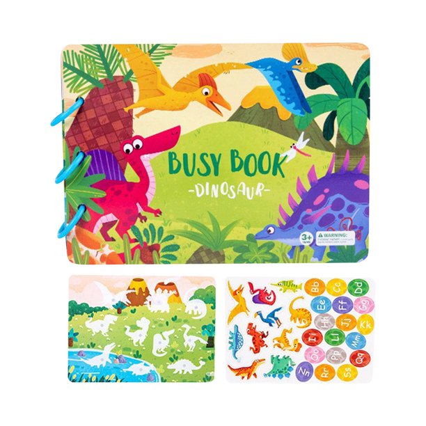 Juguete Libro de Pasta para Niños Puzzle Libro de Pegatinas Alfabetización Animales Verduras y Frutas AMMAO TOY230209-3832toy