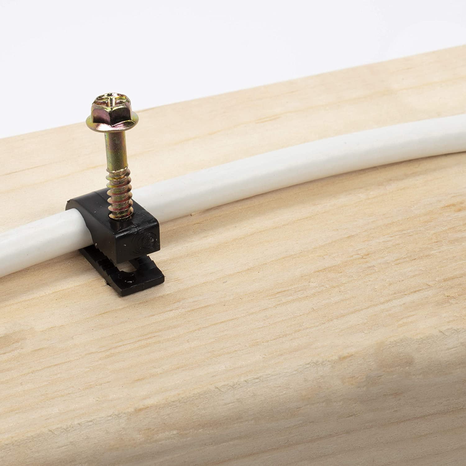 THE CIMPLE CO - (100) Ribbed Conical Anchors and (100) Black Screw Clips, Drywall, Masonry