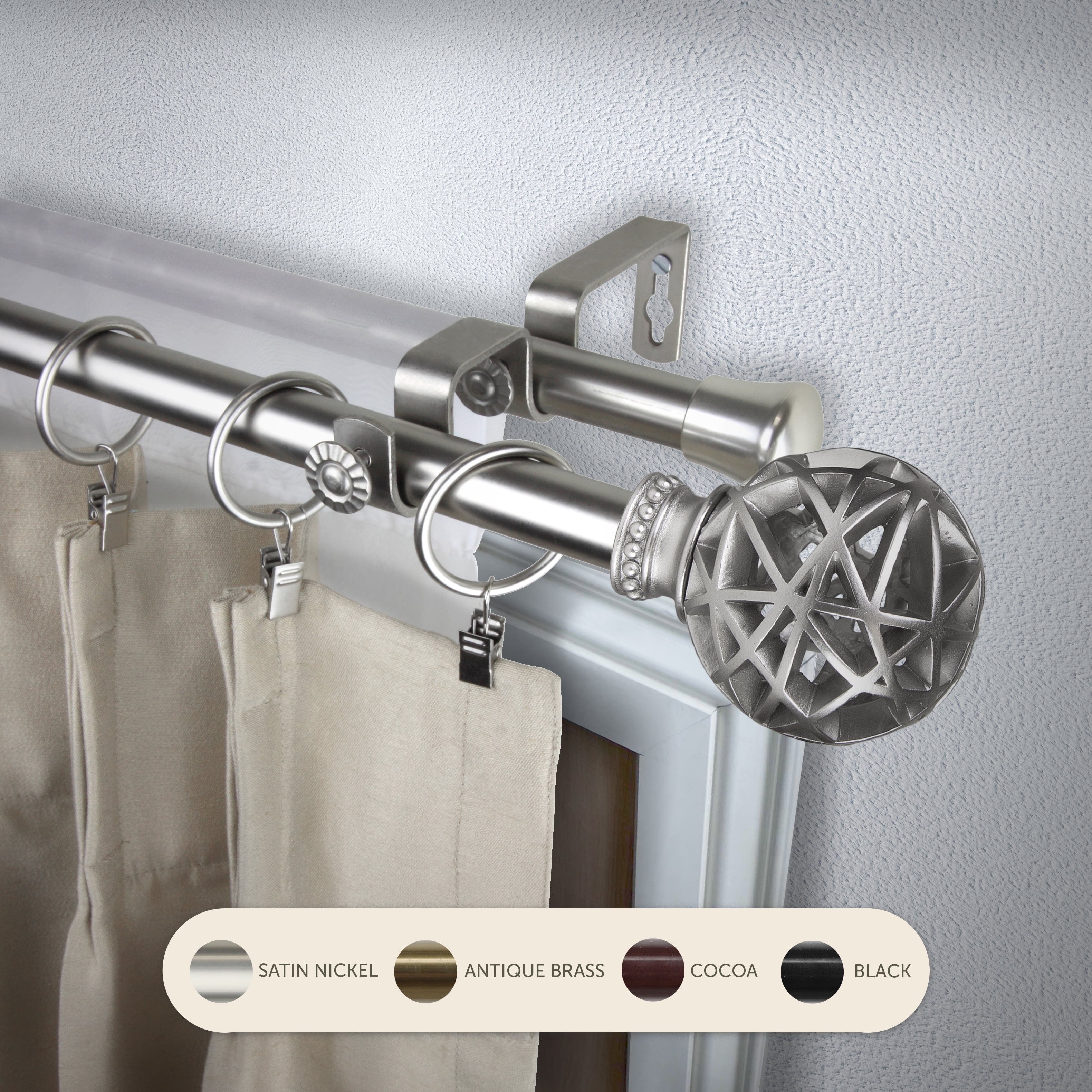 walmart curtain rod