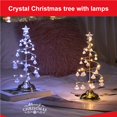 thumbnail image 3 of Advancent Árbol de Navidad lámpara de cristal luces delicadas multifuncionales Mini lámparas decorativas fiesta vacaciones decoración regalo Kits de decoración para fiestas Plata, 3 of 6