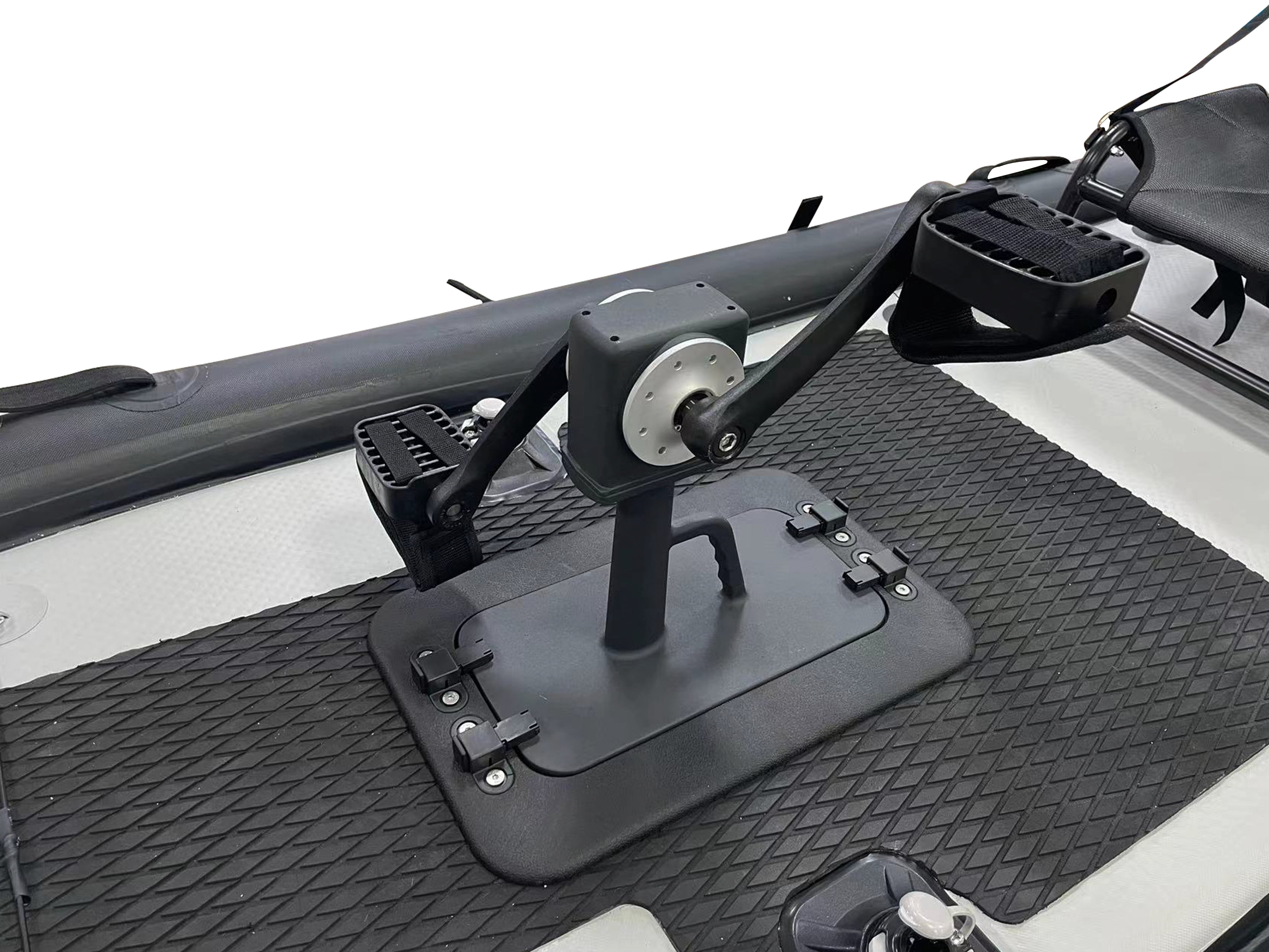 Spatium Pedal Boat Foot Pedal Fishing Kayak Inflatable PVC Reasonable Factory Price 11'*44"*4'' Adjustable Drifting Blue