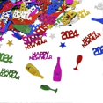 thumbnail image 1 of 1 Set 2024 Happy New Year Confetti Elegant Black Golden Silver Color Confetti for Parties Holiday, 1 of 4