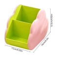 thumbnail image 3 of Holiday Desk Organizer with Cloud Accents, Multi Compartment Pen Holder for Stationery, Home Office Classroom Storage, Festive Souvenir for Small Accessories Tidy, 4.33" x 4.92" x 6.3", KTFgvq, 3 of 6