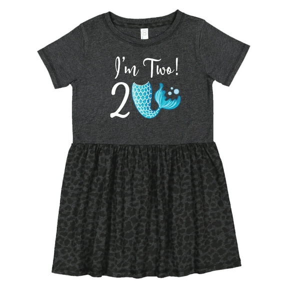 Inktastic 2nd Birthday Mermaid Party Girls Toddler Dress
