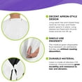 thumbnail image 3 of White Disposable Isolation Gowns, Waterproof CPE with Thumb Loops, 25 Count, XL, 45 in, 3 of 6