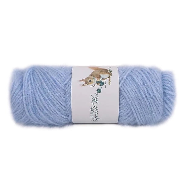Xihbxyly Hilo de Lana para Tejer, Mohair Suave, Ideal para Hacer Chal, Bufanda, Gorro o Ganchillo. Hilo Versátil para Manualidades. Lavable a Mano. Madeja de 75 G. Ideal para Suéteres y Colchonetas.