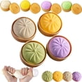 thumbnail image 1 of CaiYueKe Steamed Bun Squishy Stress Ball 4 Pack Imitation Food Sensory Fidget Toy for Anxiety Relief Slow Rise Decompression Therapy for Adults Office Desk Home Car Travel Emotional Calming Gift, 1 of 9
