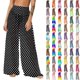 thumbnail image 1 of Pincandy Women See Through Sheer Mesh Pants Beach Swimsuit Bikini Bottom Cover up Party Club Elastic High Waist Wide Leg Pants, 1 of 7