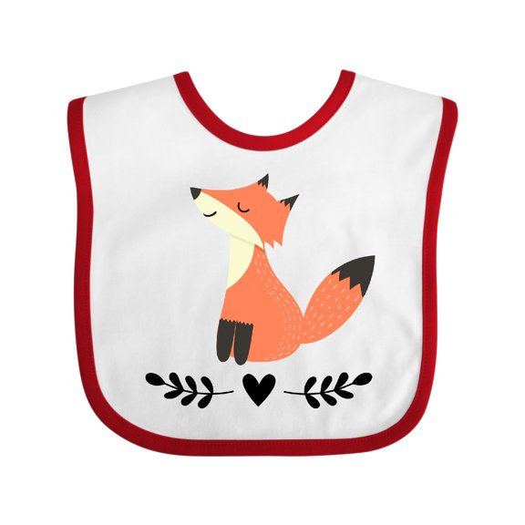 Inktastic Fox for Girls Woodland Animal Girls Baby Bib