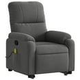 thumbnail image 6 of vidaXL Stand up Massage Recliner Chair Dark Gray Microfiber Fabric, 6 of 9