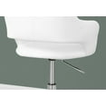 thumbnail image 4 of Monarch Specialties Office Chair, Swivel, Ergonomic, Armrests, Work, White Leather Look, 4 of 8