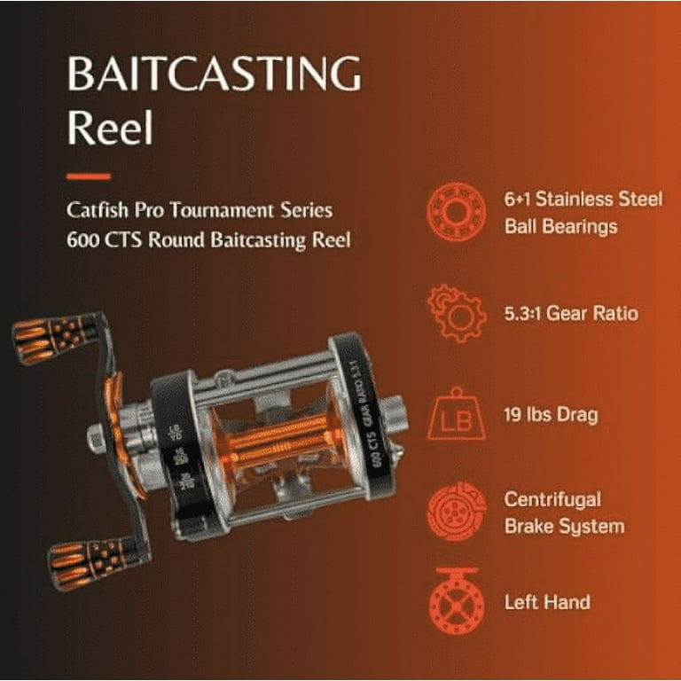 Catfish Pro 600 CTS reel review 
