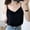 Black, variant on ZZwxWA Womens Fashion Chiffon Sleeveless Blouse Camisoles Solid Tank Tee Shirt Ladies Loose Round Neck Flowy Tops All-match Summer Holiday