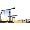 H13603 Flock Of Cranes Sunset Silhouette Backdrop Construction City Scenery Cardboard Cutout Standee Standup