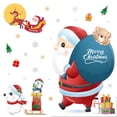 thumbnail image 2 of Christmas Snowflake Window Cling Stickers Glass Xmas Decals Decorations Holiday/ Christmas holiday wall glass window decoration self-adhesive painting set, 2 of 2