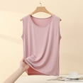 thumbnail image 2 of Uaswgudfs Women's Basic Crew Neck Sleeveless Pajama| Soft Cotton Blend Sleepwear Loose Sleep Top 2025, 2 of 4