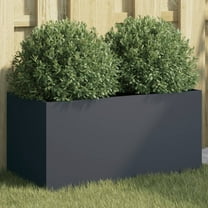 vidaXL Planter Anthracite Cold-rolled steel Medium Decorative Inlays