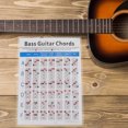 Axio 1pc Electric Bass Finger Guide Chart Useful Guitar Chord Chart for
