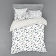thumbnail image 2 of Ambesonne Flower Bedding Set 3 Pcs, Royal Mallows in Spring, Twin, White and Green, 2 of 3