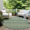 thumbnail image 6 of Addison Rugs Chantille Indoor/Outdoor Transitional Stripes Aloe Washable Round Rug, 8' x 8', 6 of 6