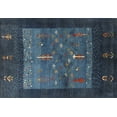 thumbnail image 1 of Ahgly Company Indoor Rectangle Contemporary Azure Blue Area Rugs, 7' x 10', 1 of 6