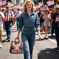 thumbnail image 5 of Twfbrm 4th of July Patriotic Tote Bag, Red White and Blue Quilted Shoulder Bag, USA 250th Anniversary Commemorative Handbag, Reusable Independence Day Shopping Bags Gifts for Friends Family, 5 of 6