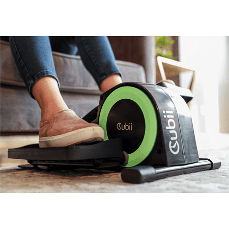 Cubii - JR2 Compact Seated Under Desk Elliptical, Low Impact Exercise for Home or the Office - Green