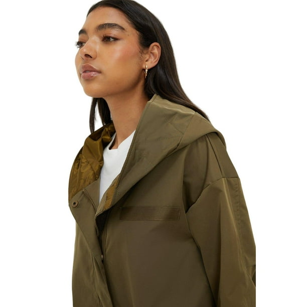 Dorothy Perkins Womens Plain Hooded Raincoat Walmart