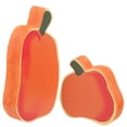 thumbnail image 4 of WHAMVOX 2Pcs DIY Pumpkin Cutouts for  Decor Orange PVC Desktop Pumpkin Ornaments, 4 of 8