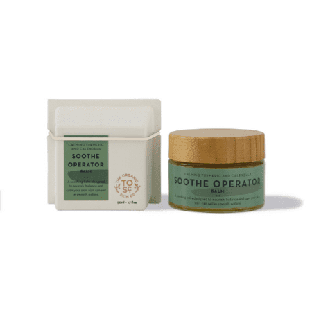 The Organic Skin Co. Turmeric and Calendula Balm - Ultra Calming Moisturizer Face Balm - Organic and Vegan Skin Calming Moisturizer Cream for Black Eye Spots, Inflammation, Redness, & Acne Spots