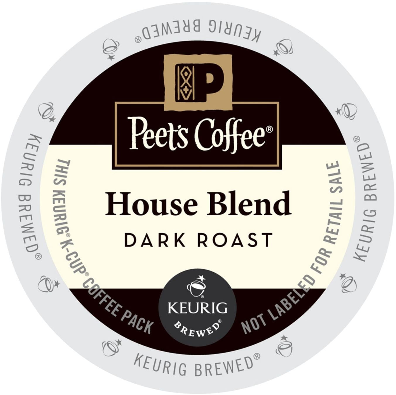 Peet's Coffee House Blend, K-Cup Portion Pack For Keurig Brewers, 22 Count  - Walmart.com